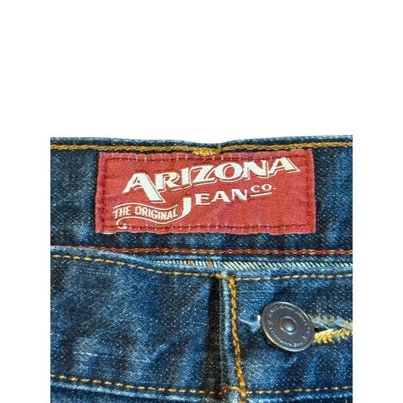 Arizona Jeans Co‎ Mens Loose Straight Fit Dark Wash Denim Jeans Size 40x30 - Picture 6 of 9